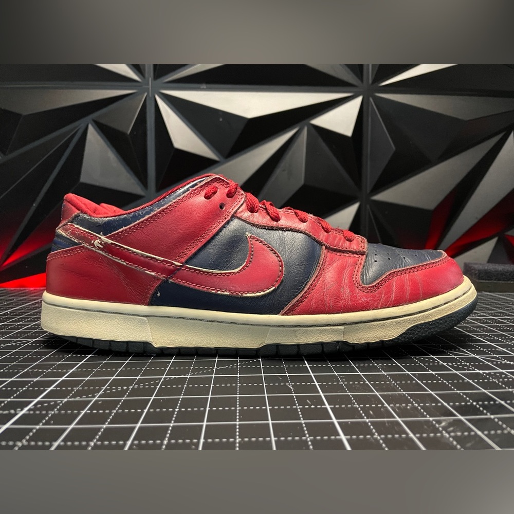 Vintage 1999 Nike Dunk Low Midnight Blue/Varsity Red size 10